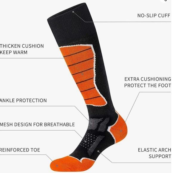 CELER SPORT ski socks (2 pair) pink/purple size S womens NWT in packaging - Picture 2 of 6